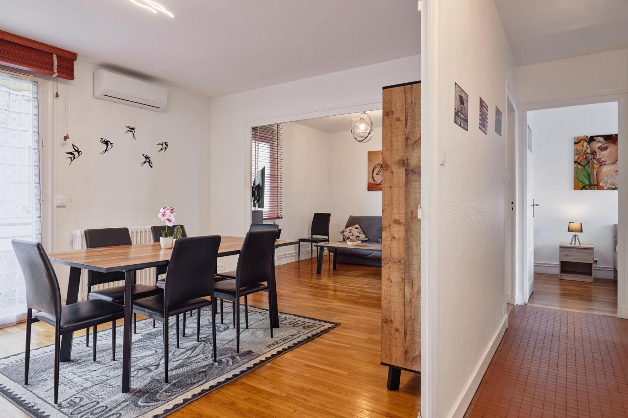 Les Hirondelles - 2 Chambres, 3 Lits, Climatisation Et Balcon Bourg-en-Bresse Exterior foto